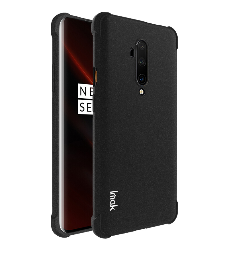 IMAK Per OnePlus 7T Pro Shock Affronta Full Protection TPU Cover - Nero Opaco