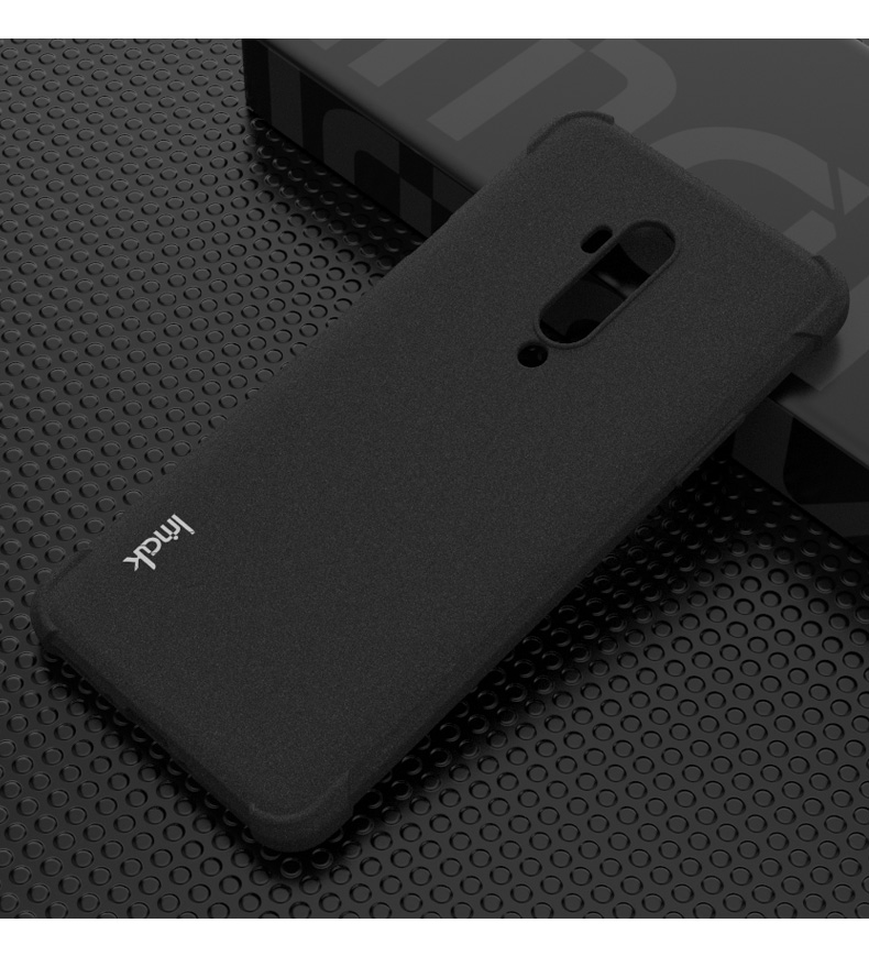 IMAK Per OnePlus 7T Pro Shock Affronta Full Protection TPU Cover - Nero Opaco