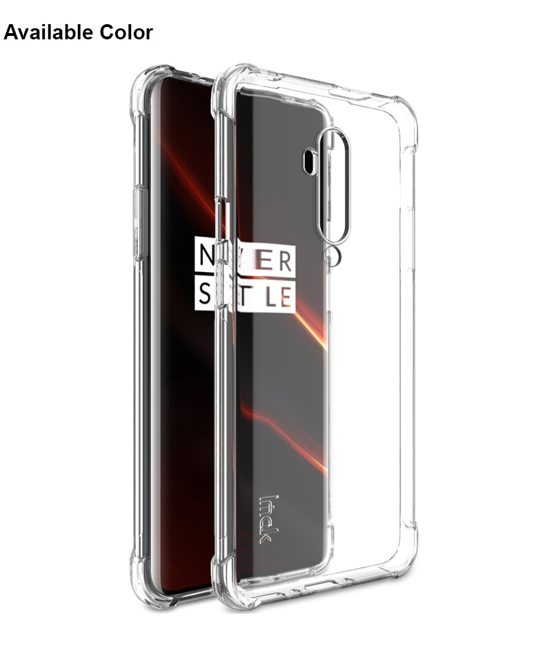 IMAK Für OnePlus 7T Pro Schockdicht Vollschutz TPU -telefonabdeckung - Matt-schwarz