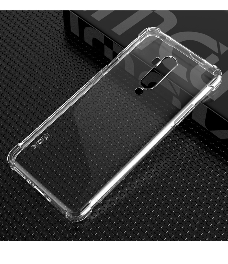 IMAK Per OnePlus 7T Pro Shock Affronta Full Protection TPU Cover - Nero Opaco