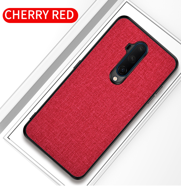 Для OnePlus 7t Pro Tlash Texture PC + Combo Combo Phole Cocke Comploy Tpu - Черный