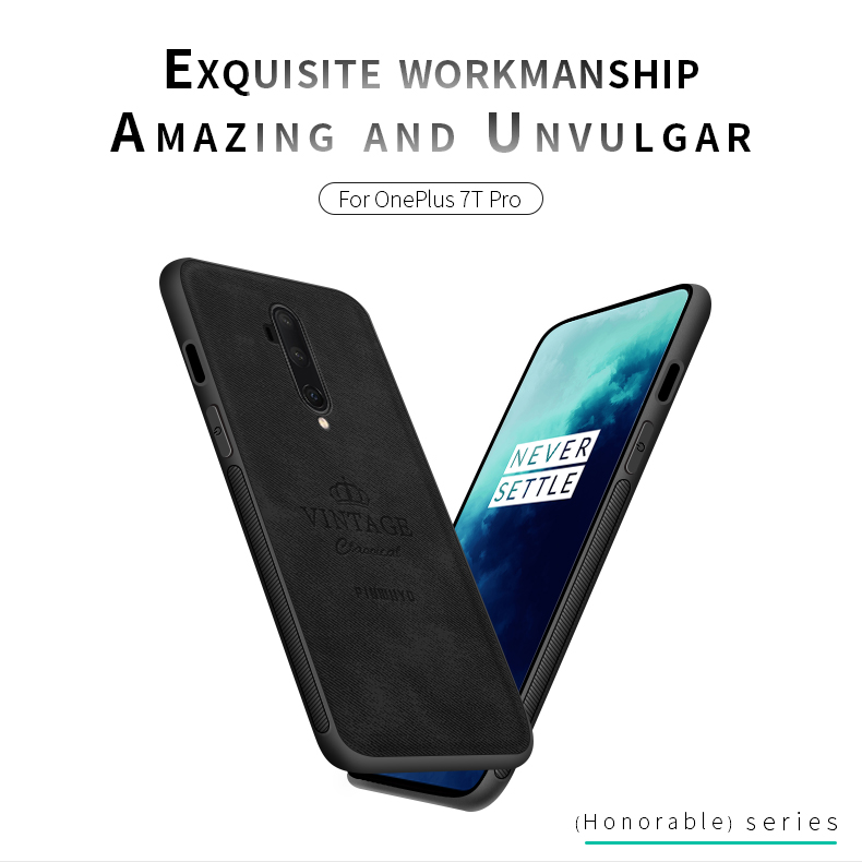 Pinwuyo Ehrenvolle Serie Anti-Fall Hybrid-Back-Koffer Für OnePlus 7T Pro - Schwarz