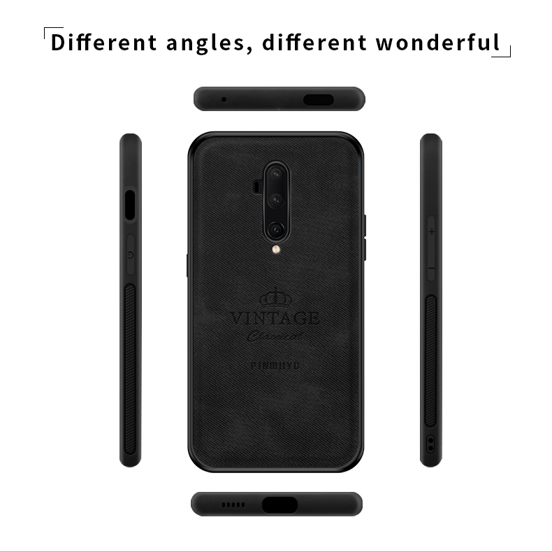 Pinwuyo Ehrenvolle Serie Anti-Fall Hybrid-Back-Koffer Für OnePlus 7T Pro - Schwarz