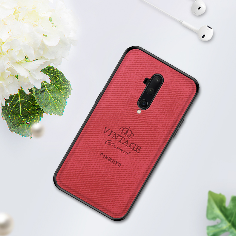 Pinwuyo Honorable Series Anti-Fall Hybrid Funda Atrás Para OnePlus 7T Pro - Negro