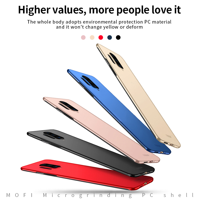 Mofi Shield Matte Plastic Back Cell Case Para OnePlus 8 Pro - Oro Rosa