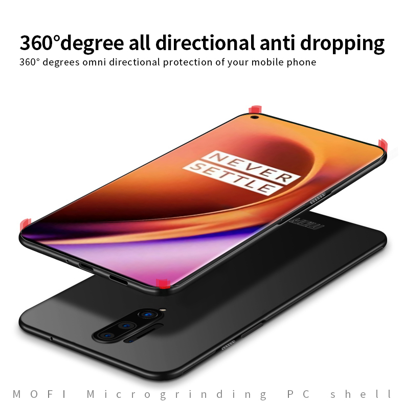 MOFI Shield Matte Plastique Back Back Thelphone Pour OnePlus 8 Pro - le Noir