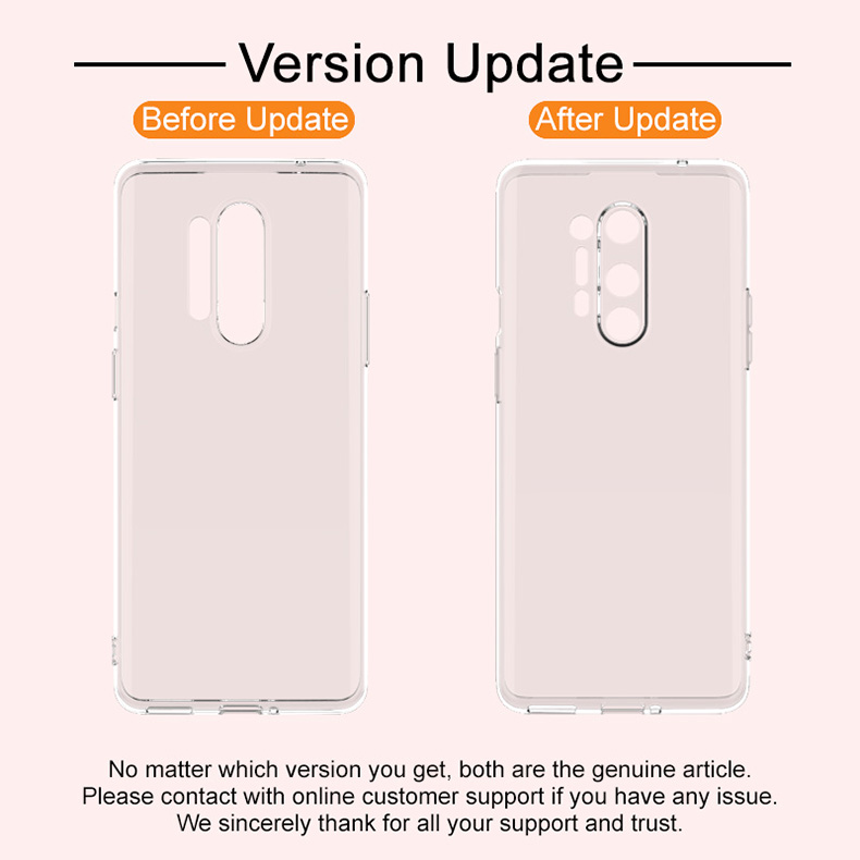 Imak UX-5 Serie Transparent TPU Case Soft Telep Cover Para OnePlus 8 Pro