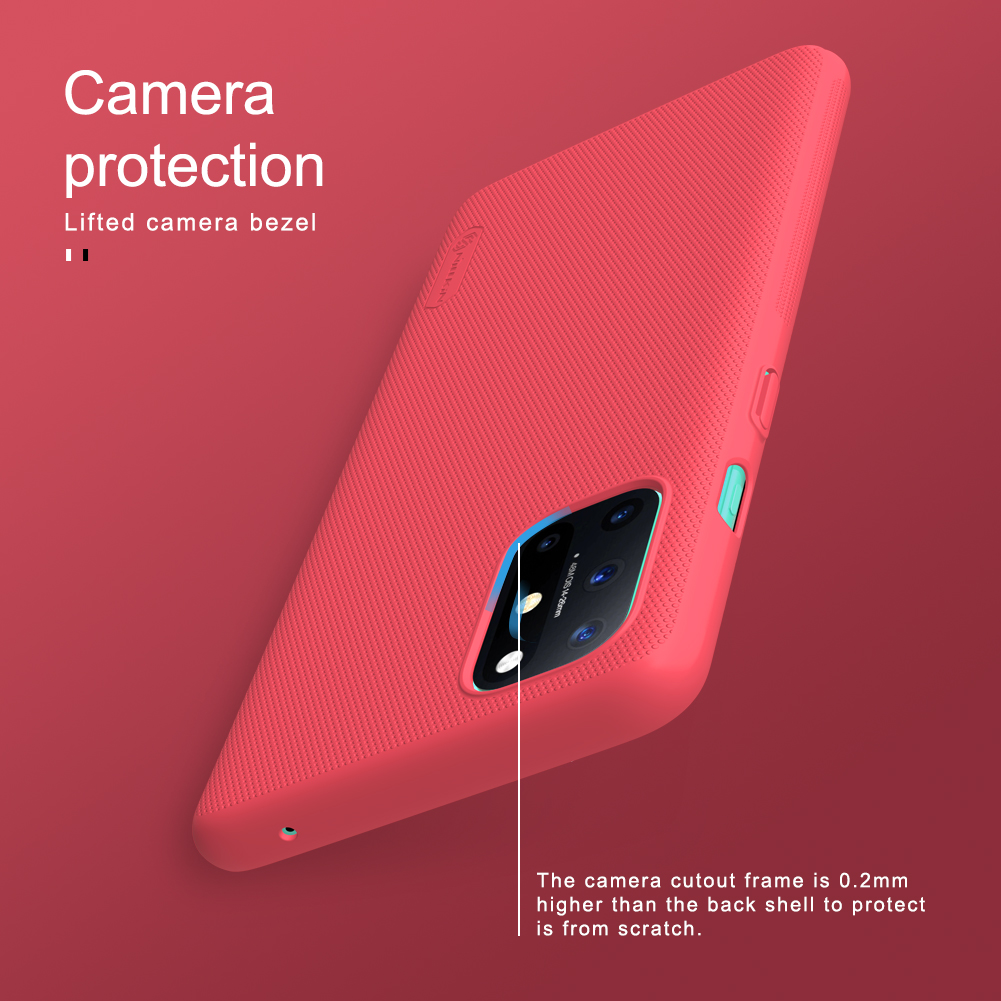 Nillkin Super Frosted Shield Protective Pc-abdeckung Für OnePlus 8t-fall Anti-kratzer-dropschutzschutz - Schwarz