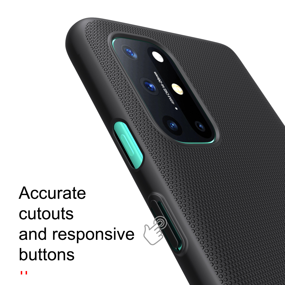 Nillkin Super Frosted Shield Protective Pc-abdeckung Für OnePlus 8t-fall Anti-kratzer-dropschutzschutz - Schwarz