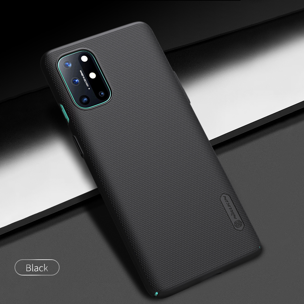 Nillkin Super Frosted Shield Protective Pc-abdeckung Für OnePlus 8t-fall Anti-kratzer-dropschutzschutz - Schwarz