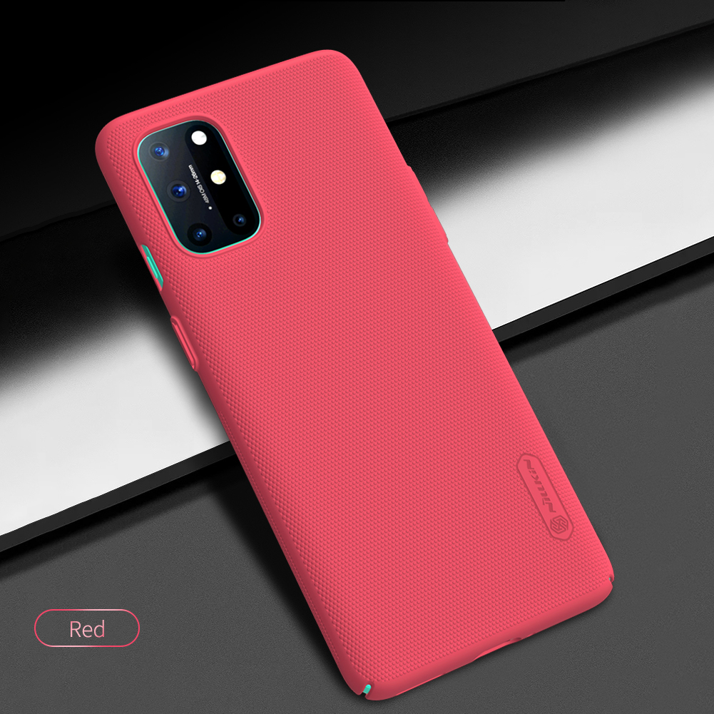 Nillkin Super Frosted Shield Cubierta de PC Protectora Para OnePlus 8T Case Protecciones de Caída Anti-Scratch - Negro