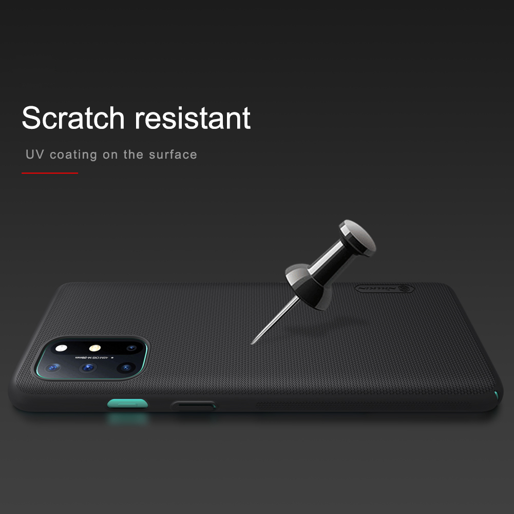 Nillkin Super Frosted Shield Cubierta de PC Protectora Para OnePlus 8T Case Protecciones de Caída Anti-Scratch - Negro