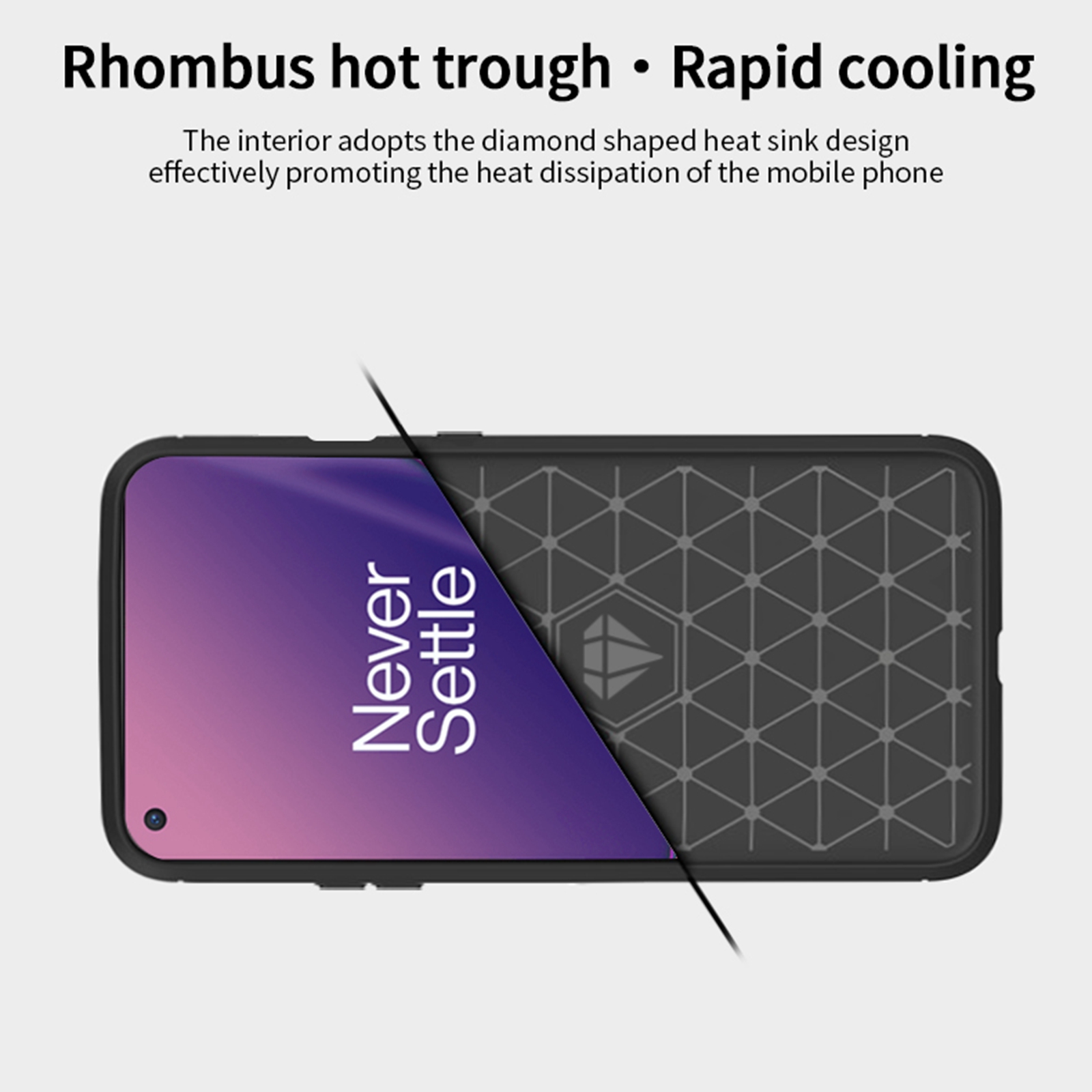 MOFI Soft TPU Carbonfaser -rückfall Für OnePlus 8T - Schwarz