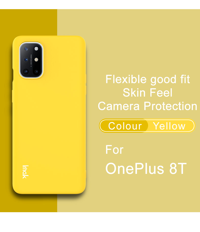 Couverture TPU de la Série IMAK Colorful Soft Série UC-2 Pour OnePlus 8T - le Noir