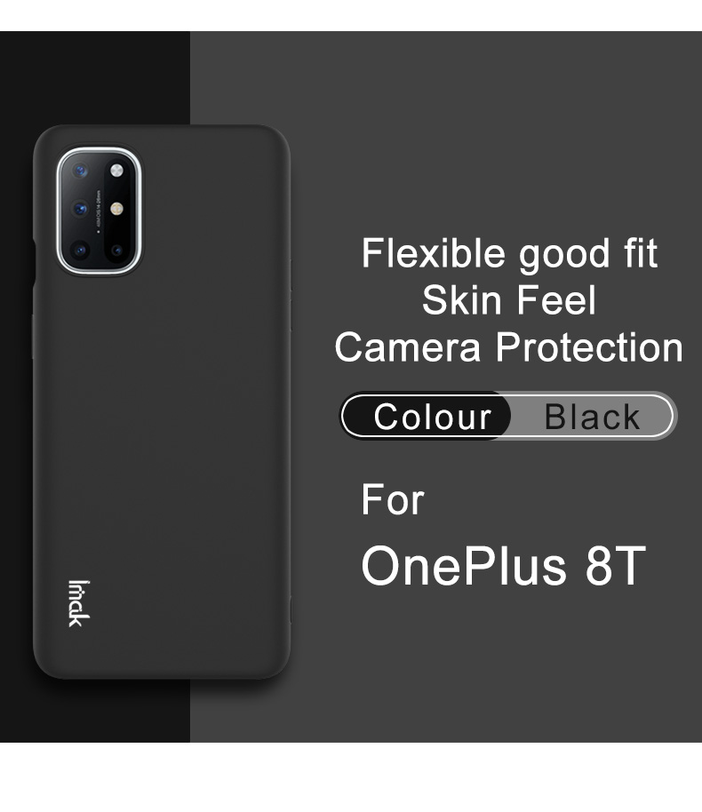 IMAK Colorido Case Macio Uc-2 Série de Peles Tpu Capa Para OnePlus 8T - Branco