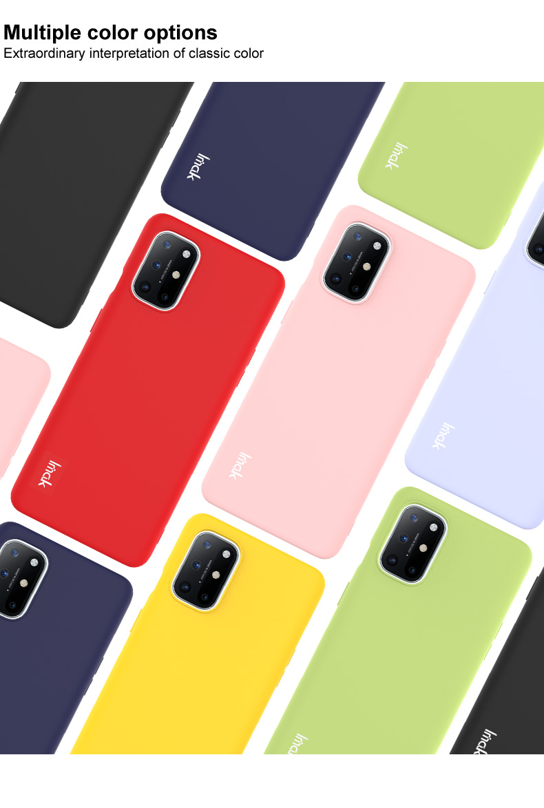 Copertura TPU Della Serie UC-2 di Custodia Morbida Colorata IMAK Per OnePlus 8T - Bianca