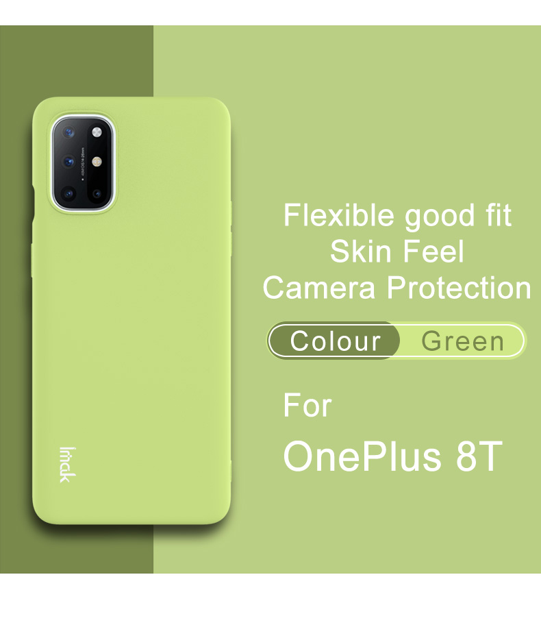 IMAK Colorido Case Macio Uc-2 Série de Peles Tpu Capa Para OnePlus 8T - Preto