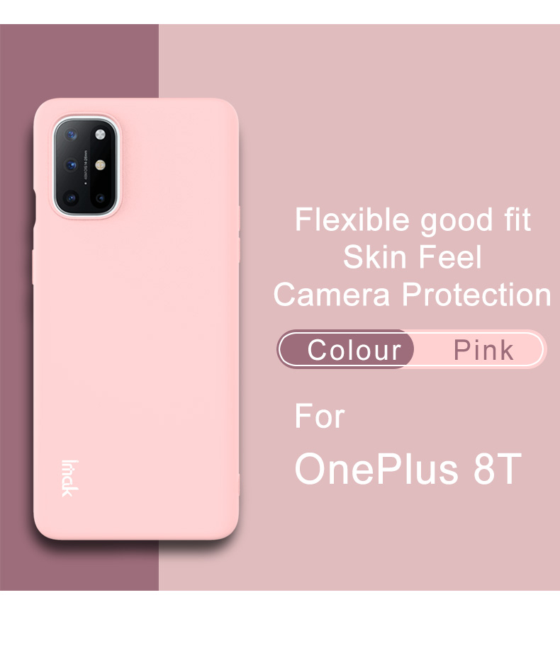 Couverture TPU de la Série IMAK Colorful Soft Série UC-2 Pour OnePlus 8T - Blanche