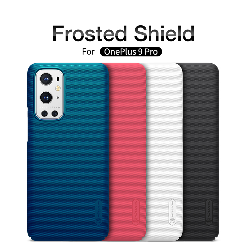 Nillkin Super Frosted Shield Series PC Téléphone PC Pour OnePlus 9 Pro - le Noir