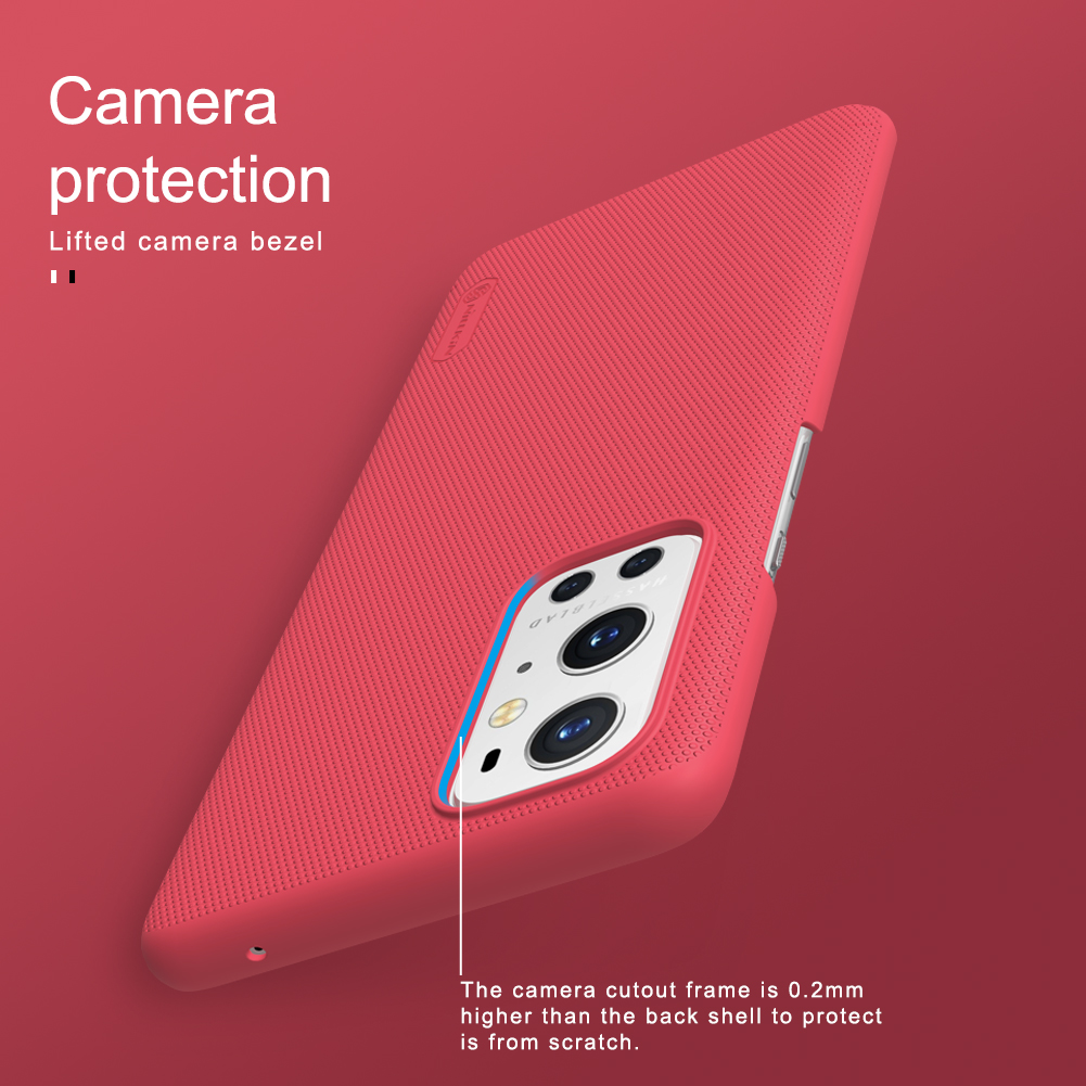 Nillkin Super Frosted Shield Series Series PC PC Телефона Для OnePlus 9 Pro - Черный