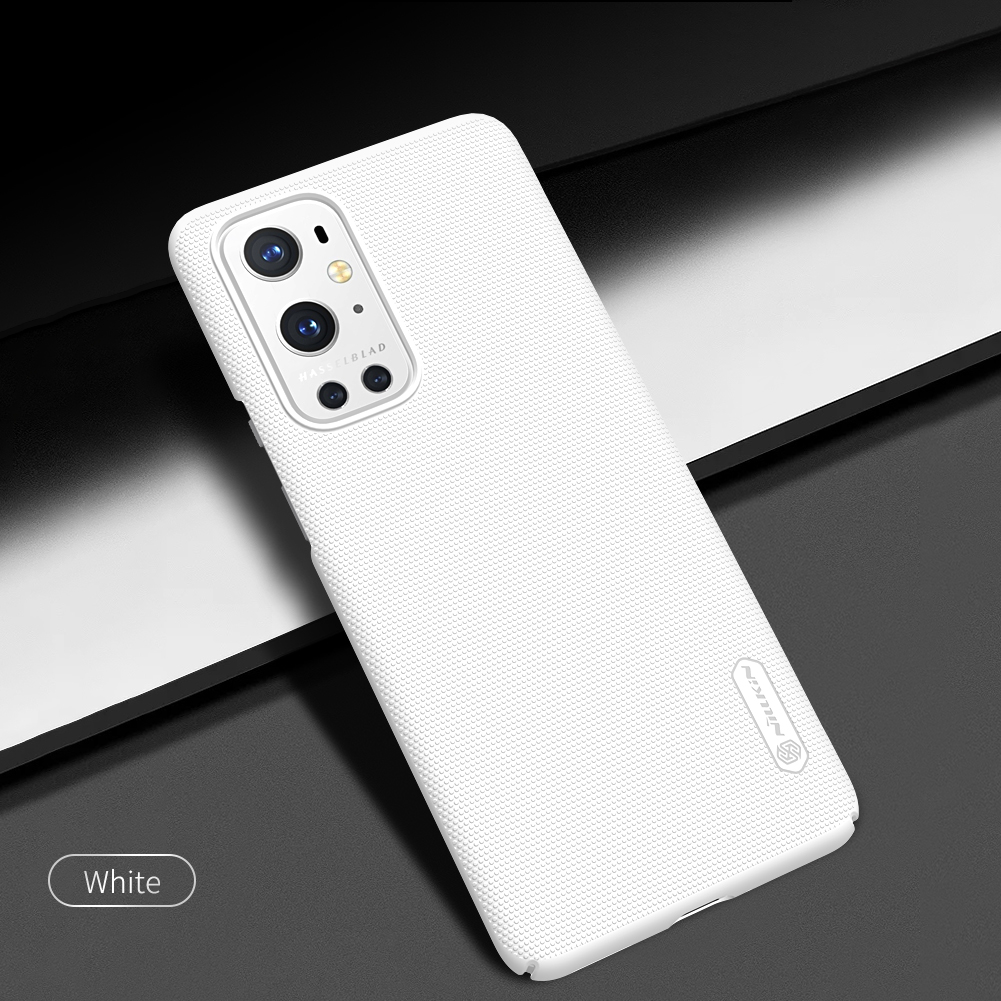 Nillkin Super Frosted Shield Series Series PC PC Телефона Для OnePlus 9 Pro - Черный