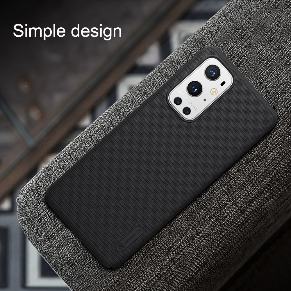 Nillkin Super Frosted Shield Series PC Téléphone PC Pour OnePlus 9 Pro - le Noir