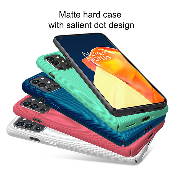 Nillkin Super Mateed Shield Series Matee Surface PC Cover Cover Case Для OnePlus 9R - Чернить