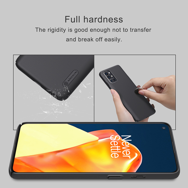 Nillkin Super Mateed Shield Series Matee Surface PC Cover Cover Case Для OnePlus 9R - Чернить