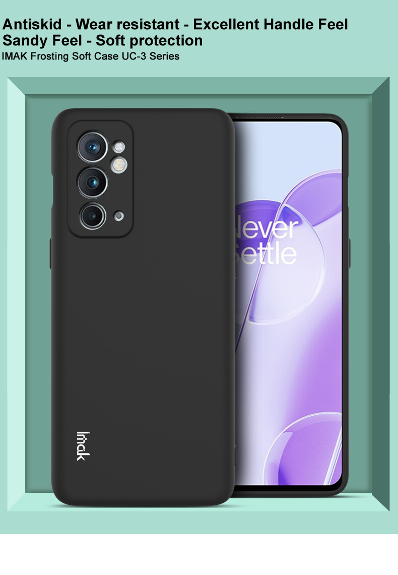 Cubierta Delgada de TPU Soft TPU de Serie IMAK UC-3 Finización Mate Matte Case de Teléfono Para OnePlus 9RT 5G