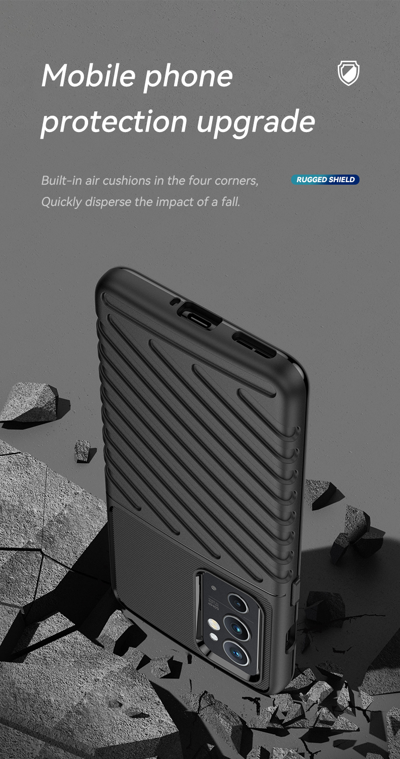 Twill Series Series Twill Collected Soft TPU Shock-rather Anti-Scratch Для OnePlus 9RT 5G - Синий