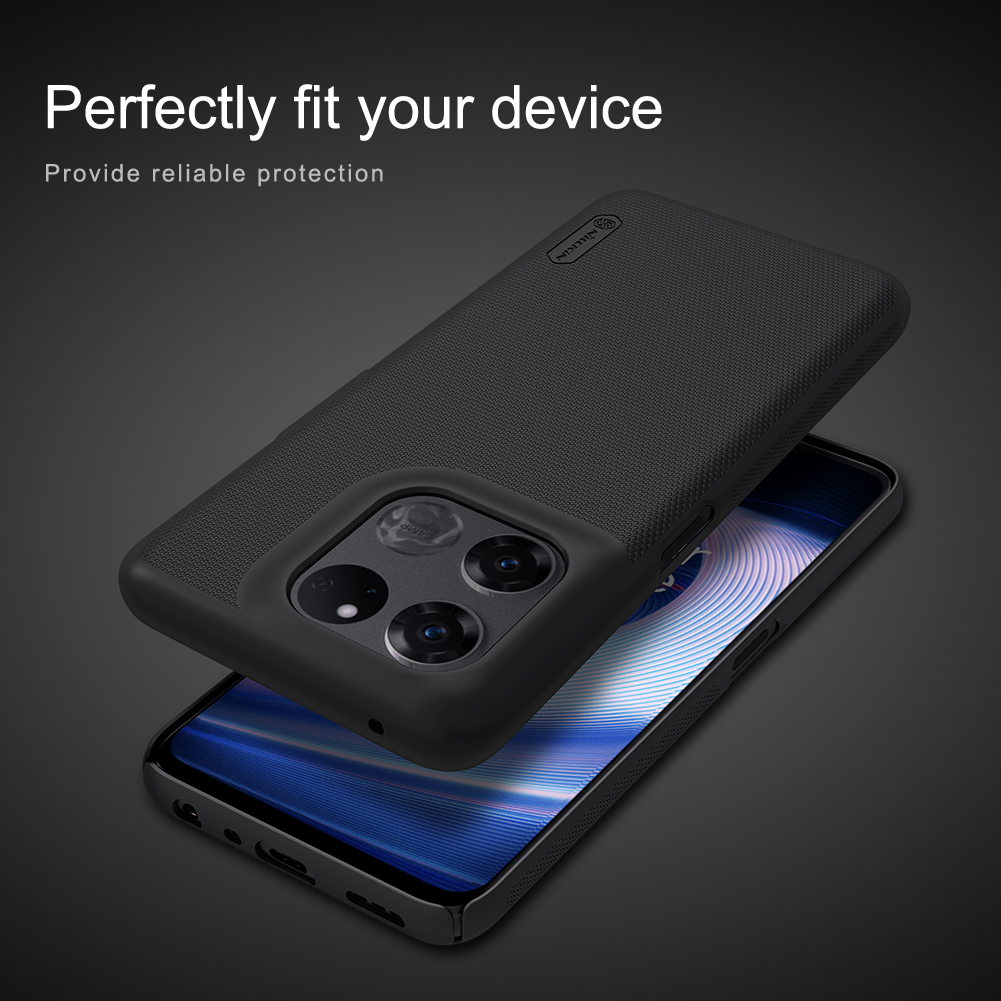 Nillkin Pour OnePlus Ace Racing 5G Frosted Shield Téléphone Hard PC Guard From Scratch Back Cover - le Noir