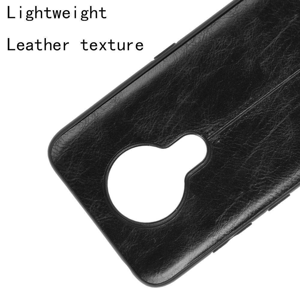 PU Leather Coated PC + TPU Shell for Nokia 5.3 - Black-2