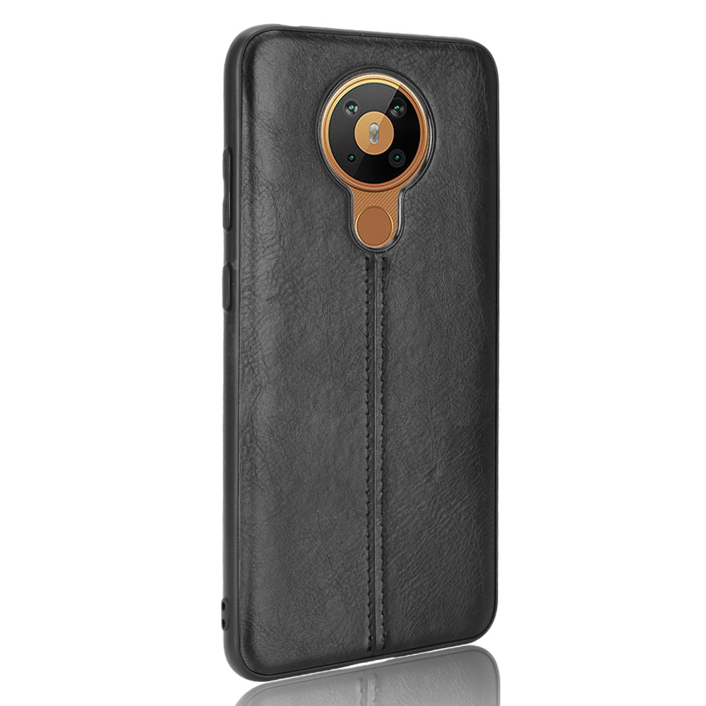 PU Leather Coated PC + TPU Shell for Nokia 5.3 - Black-4