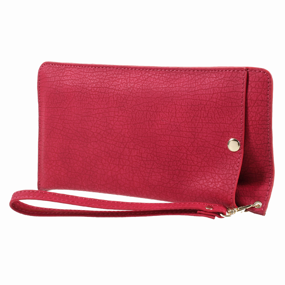Universal PU Leather Pouch Cover Bag para Samsung A9/Sony XA Ultra Etc - vermelho-1