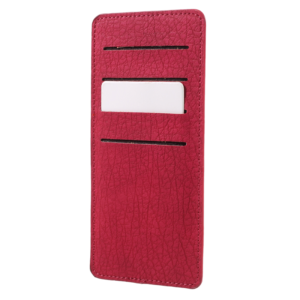 Universal PU Leather Pouch Cover Bag para Samsung A9/Sony XA Ultra Etc - vermelho-9