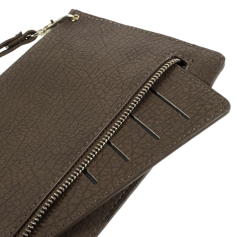 Universal PU Leather Pouch Handbag for Samsung A9/Sony XA Ultra Etc - Brown-10