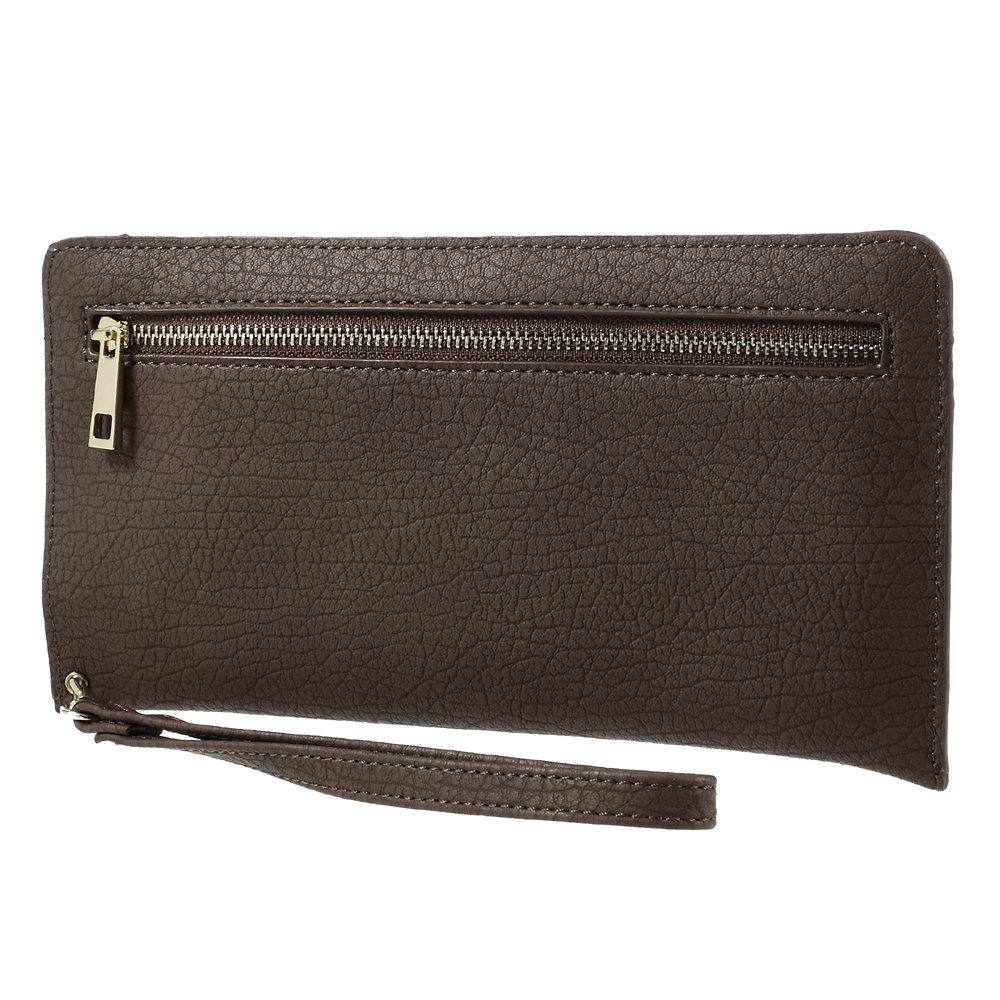 Universal PU Leather Pouch Handbag for Samsung A9/Sony XA Ultra Etc - Brown-5