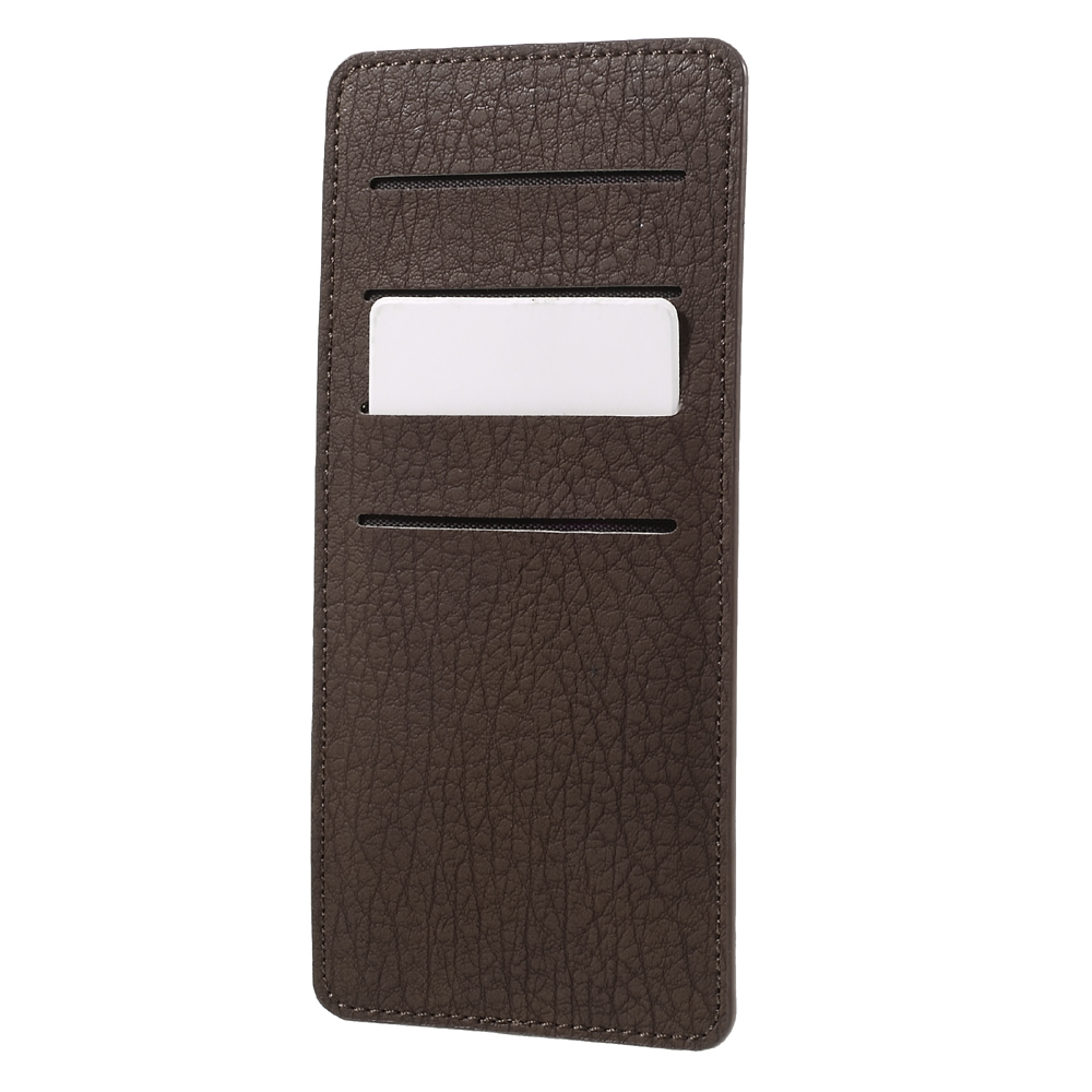 Universal PU Leather Pouch Handbag for Samsung A9/Sony XA Ultra Etc - Brown-8