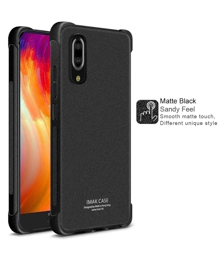 Imak Slim Versión Clear Clear Shock Proight TPU Mobile Mobile Para Film Sharp Aquos S2 + Screen Film - Transparente