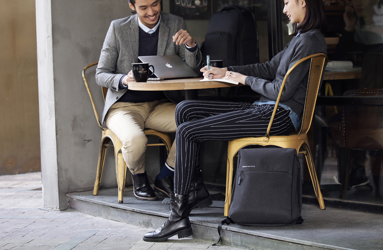 XIAOMI Minimalista Bolsa de hombro de moda portátil Tablet Mochila - oscuro gris-8