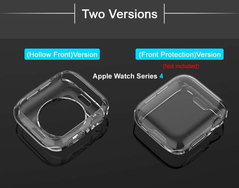 IMAK Ux-3-serie Für Apple Watch Serie 4 40 mm Soft Case Cover [Hollow Front Version]