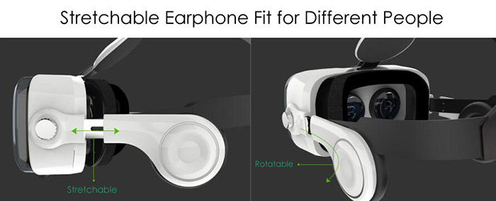 XIAOZHAI BOBOVR Z4 3D Virtual Reality Glasses Private Theater for iPhone 6s/Samsung S7 Etc - White-11