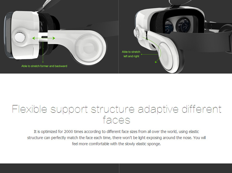XIAOZHAI BOBOVR Z4 3D Virtual Reality Glasses Private Theater for iPhone 6s/Samsung S7 Etc - White-28