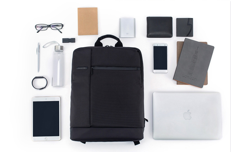 XIAOMI Classique Business Style Hommes Ordinateur Portable Sac À Dos 17L - Noir-6
