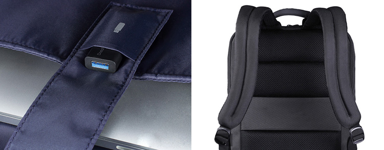 XIAOMI Classique Business Style Hommes Ordinateur Portable Sac À Dos 17L - Noir-7