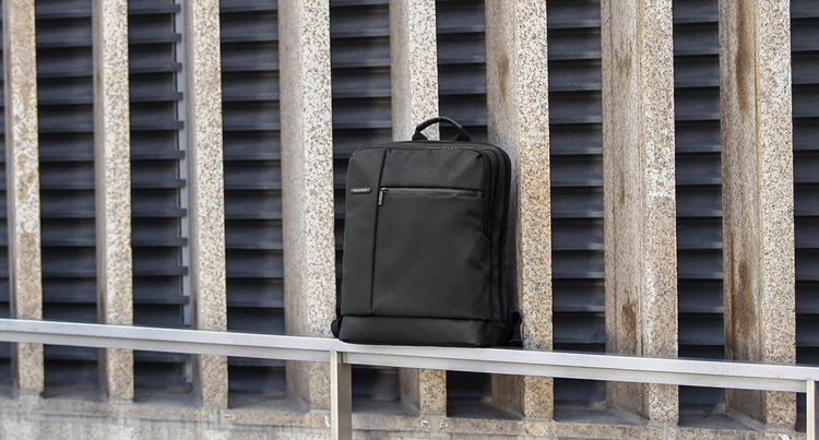 XIAOMI Classique Business Style Hommes Ordinateur Portable Sac À Dos 17L - Noir-3