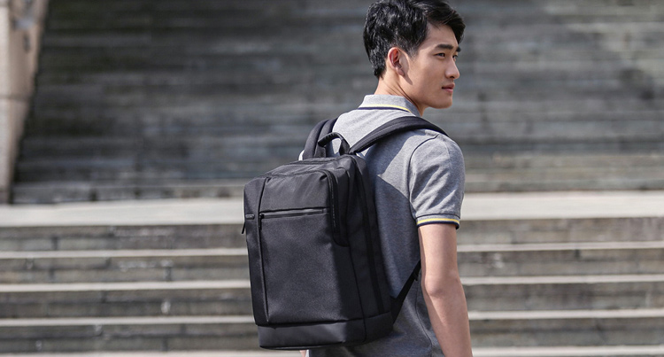 XIAOMI Classique Business Style Hommes Ordinateur Portable Sac À Dos 17L - Noir-4