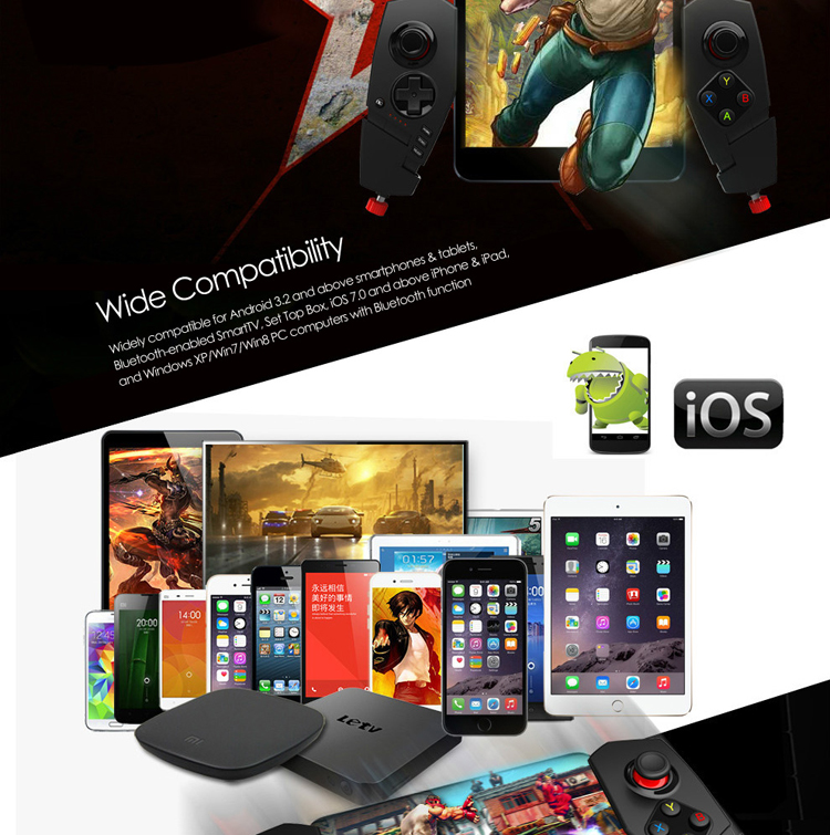 IPEGA PG-9055 Phone Clamp Game Control Pad for iPhone 6s Plus/Samsung S7-3