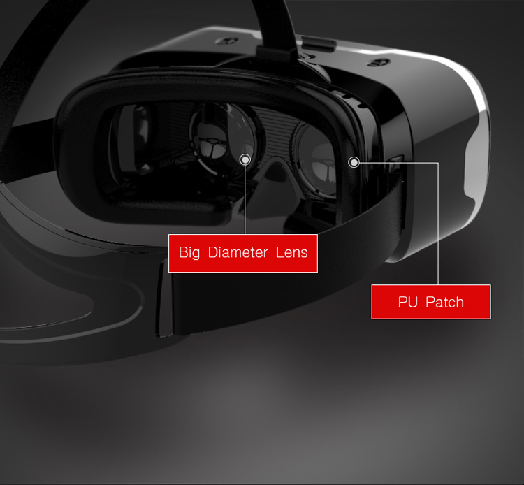 SHINECON 2.0 VR Virtual Reality Glasses Box 360 Degree Panoramic - Black-15