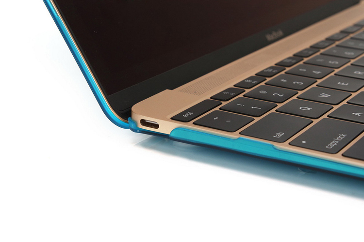 Baby Blue Matte PC Phone Shell for MacBook 12-inch with Retina Display(2015)-4